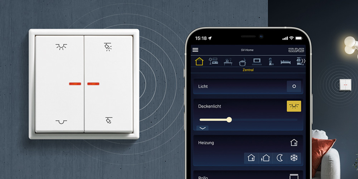 KNX RF Taster bei Delling Elektroinstallation in Rabenau
